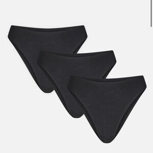 Negative Underwear Cloud Cotton French Cut Panties 3-Pack Black